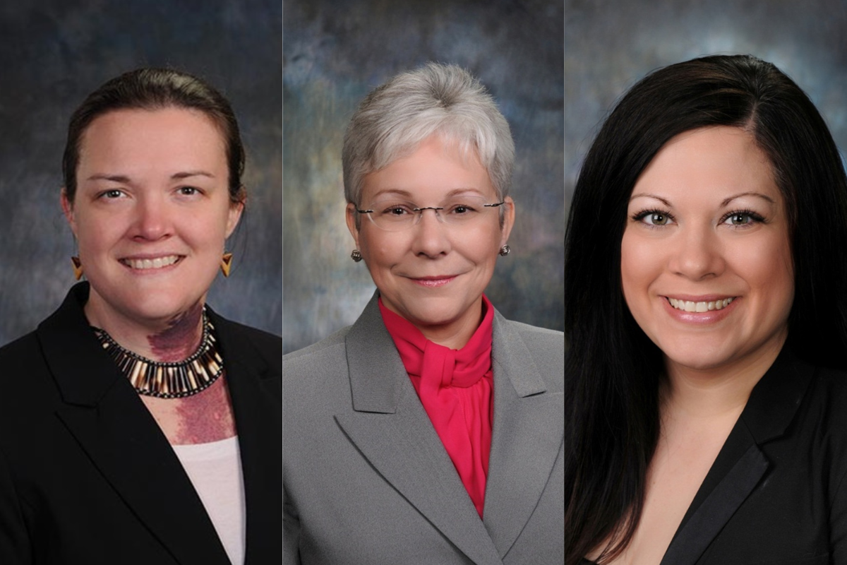 Ames City Councilpersons Bronwyn Beatty-Hansen, left, Gloria Betcher and Amber Corrieri announced recently they will seek reelection in November.