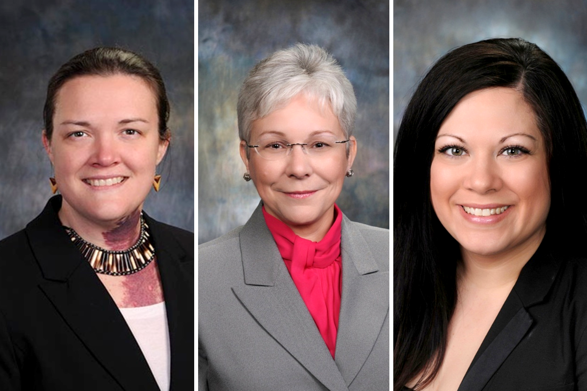 Ames City Councilpersons Bronwyn Beatty-Hansen, left, Gloria Betcher and Amber Corrieri announced recently they will seek reelection in November.