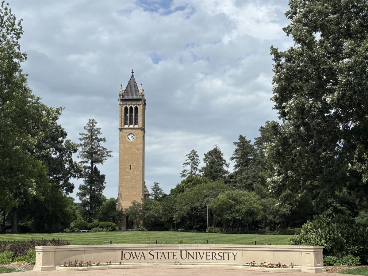 The Iowa State University Campanile shown on June 23, 2025.