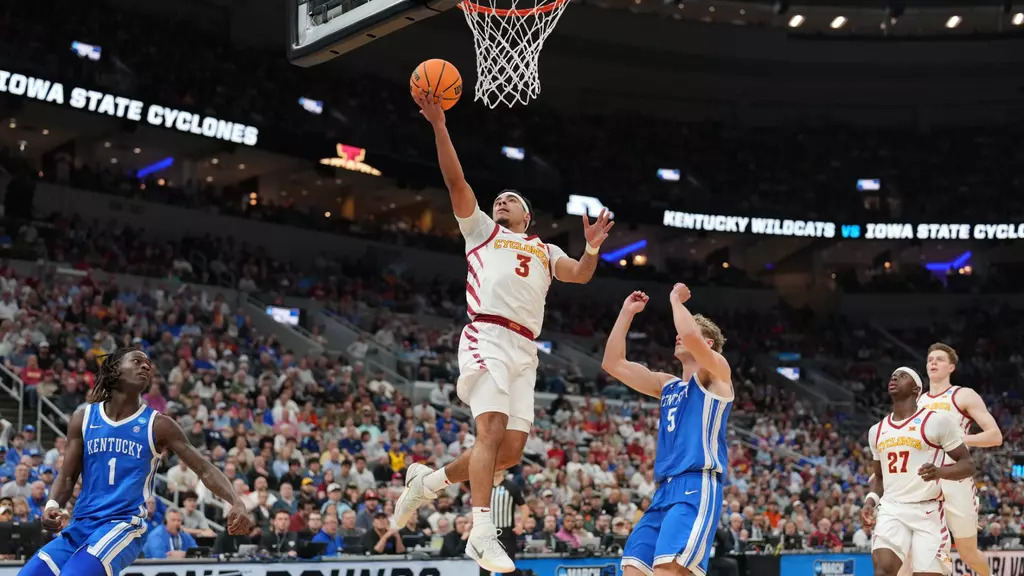 Ames native Tamin Lipsey at the NCAA tournament game against the Kentucky Wildcats. (Photo: Jeff Spaur/Iowa State Cyclones)