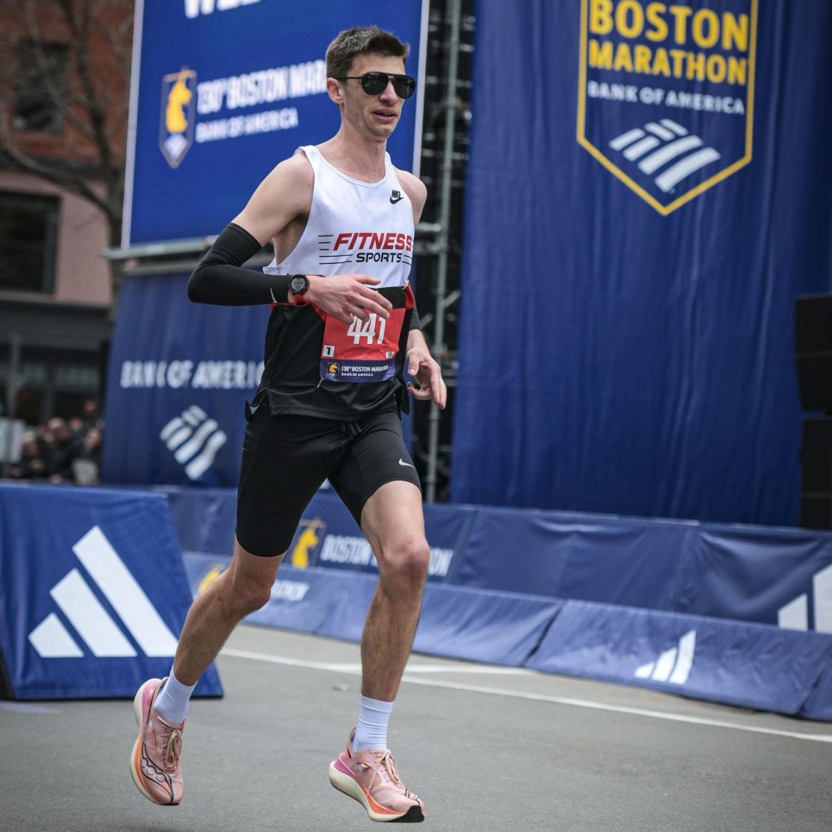 Ethan Mesenbrink, store manager at Fitness Sports in downtown Ames, also ran in the Boston Marathon last week. (Photo: Ethan Mesenbrink)