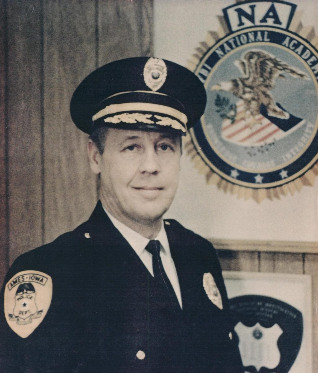 Navy veteran Arnold E. Siedelmann started as a patrolman for the Ames Police department in the early 1950s and was chief of police by 1966, a position he held for 18 years. (Photo: City of Ames Police Department)