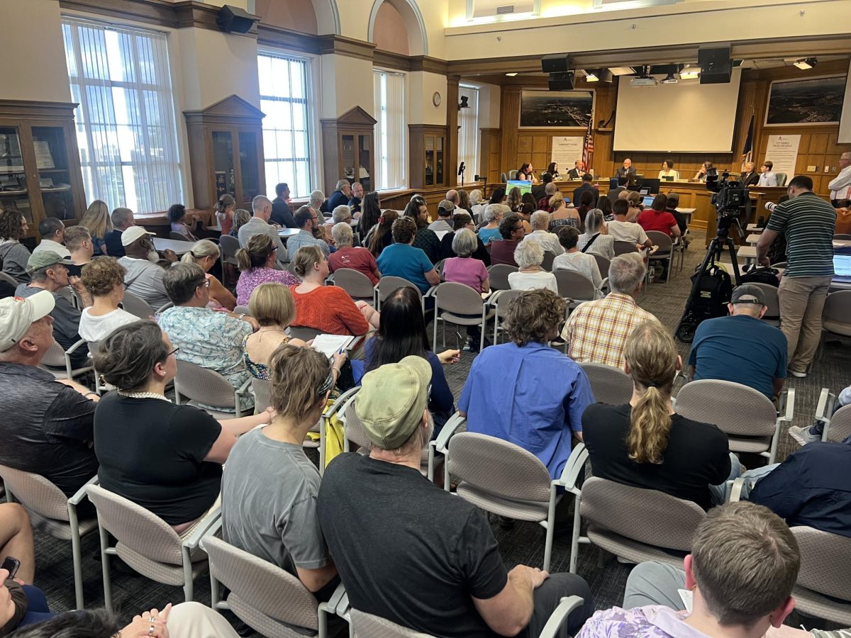 An overflow crowd at Tuesday's Ames City Council meeting heard initial information about a proposed data center.