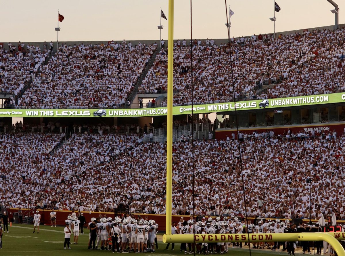 Jack Trice Stadium during the Iowa State game against the Arizona Wildcats on Sept. 27, 2025. No. 14 Iowa State defeated Arizona 39-14.