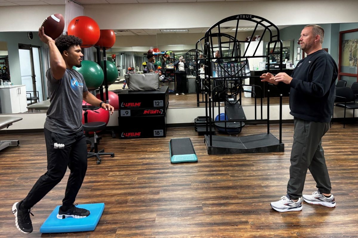 Physical therapist Andy Koester, right. (Photo: Andy Koester)
