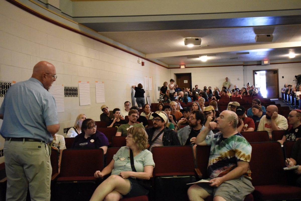 Ames residents broke into several groups to voice their concerns about a data center coming to Ames.